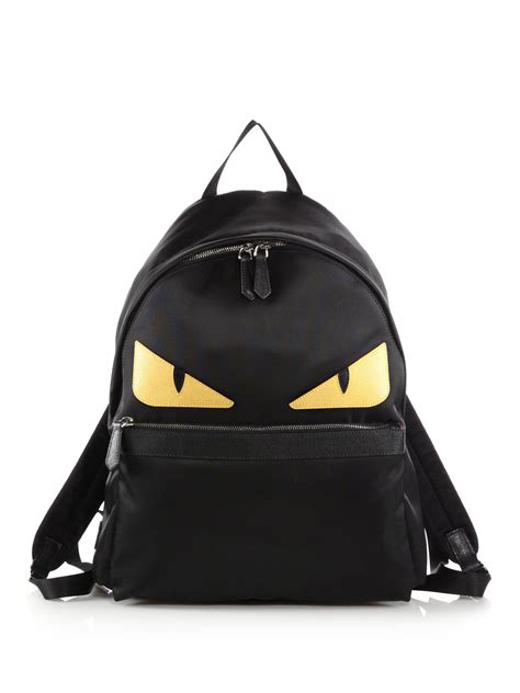 fendi black nylon backpack|fendi backpack for women.